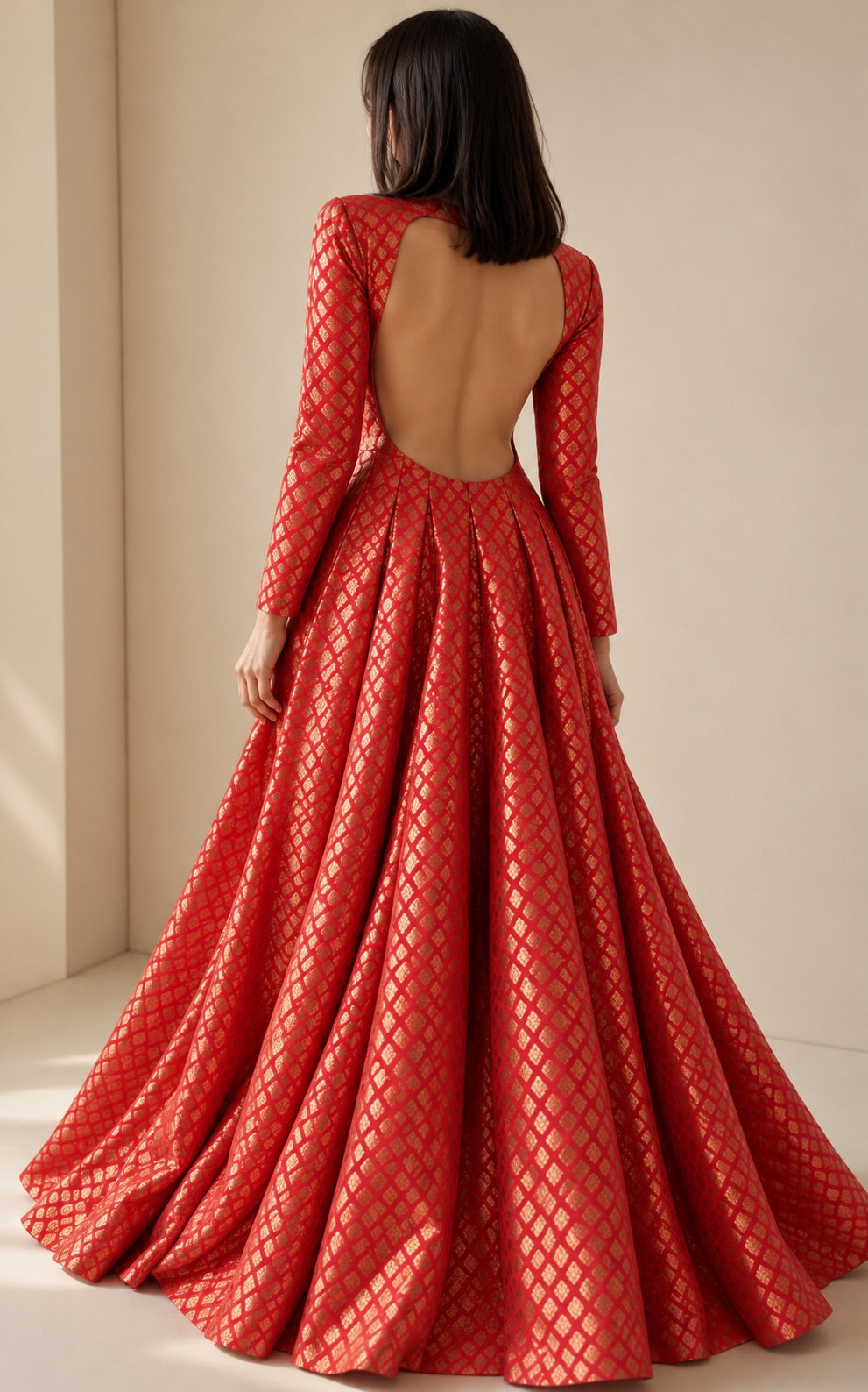Backless Anarkali